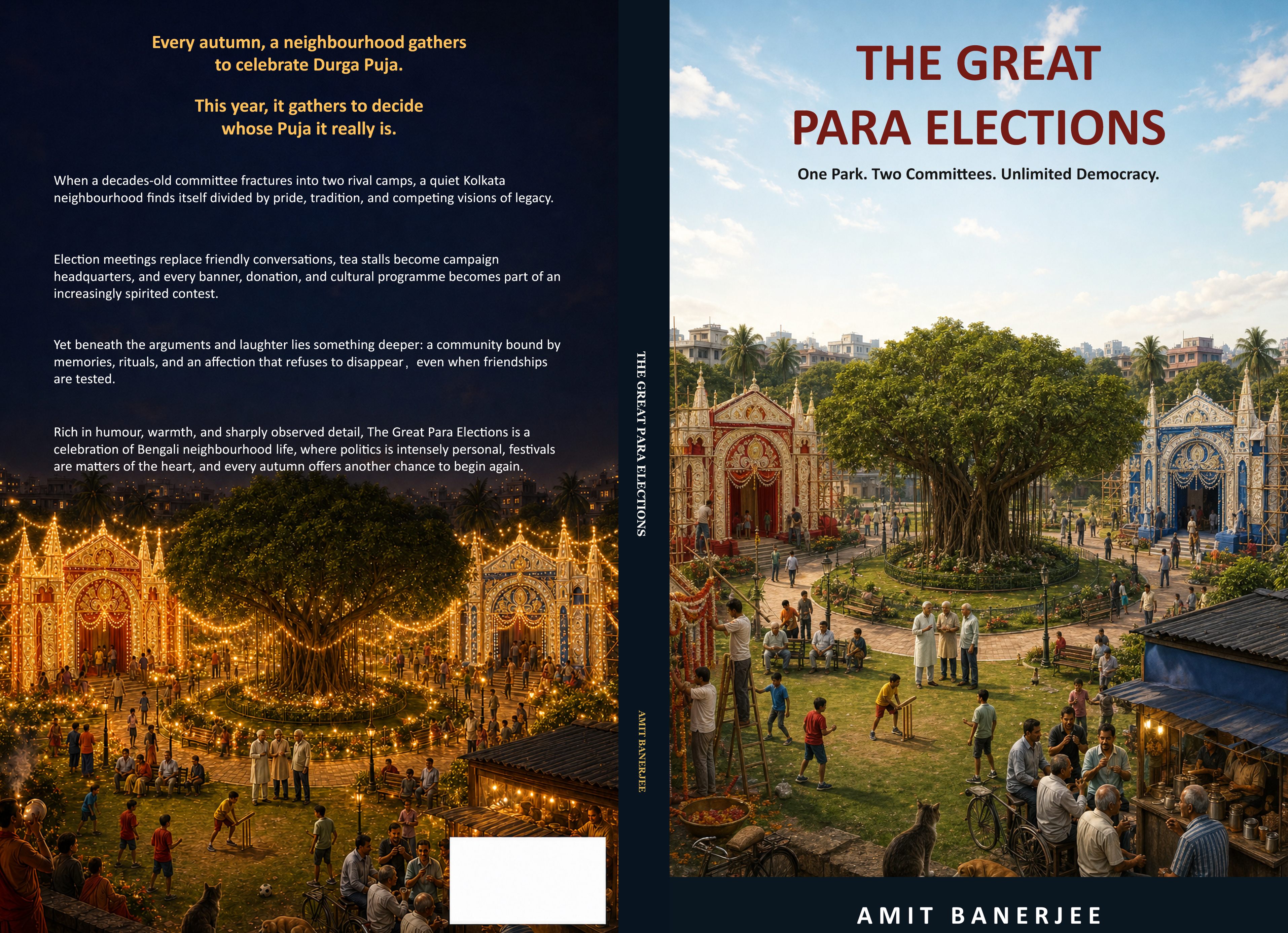 The Great Para Elections. Full wraparound: back cover, spine and front cover.